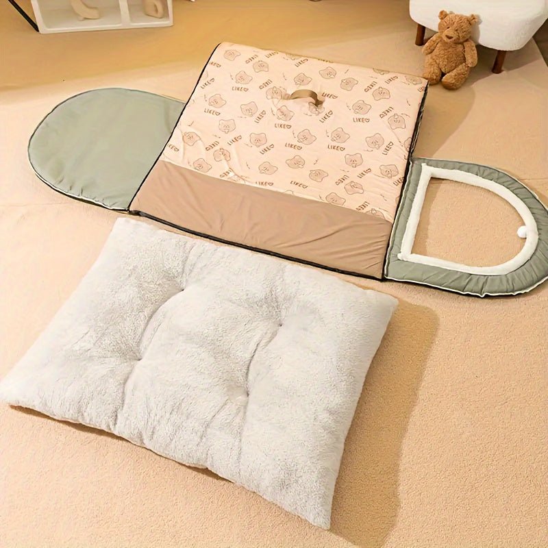 Niche Igloo Transformable 2-en-1 pour chien et chat